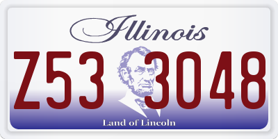IL license plate Z533048
