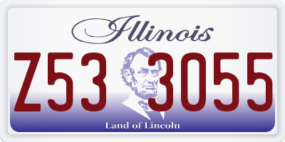 IL license plate Z533055