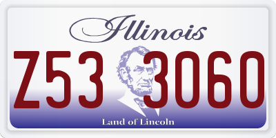 IL license plate Z533060