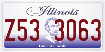 IL license plate Z533063