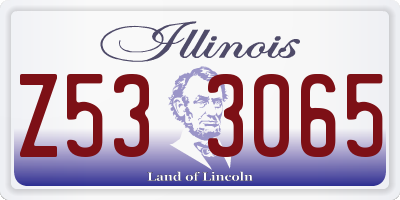 IL license plate Z533065