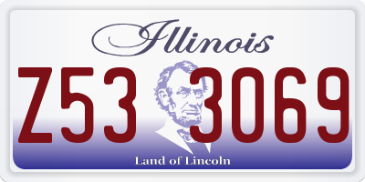 IL license plate Z533069