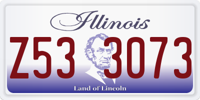 IL license plate Z533073