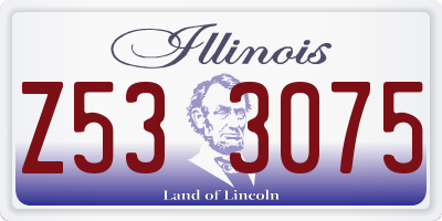 IL license plate Z533075