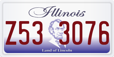 IL license plate Z533076