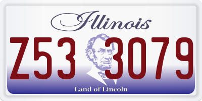 IL license plate Z533079