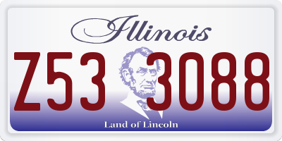 IL license plate Z533088