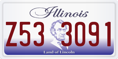 IL license plate Z533091