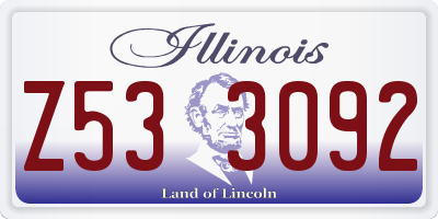 IL license plate Z533092