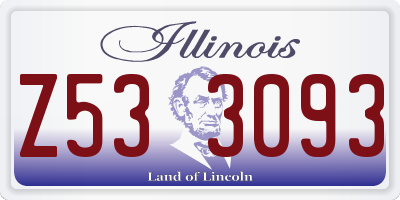 IL license plate Z533093