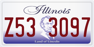 IL license plate Z533097