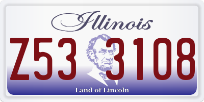 IL license plate Z533108