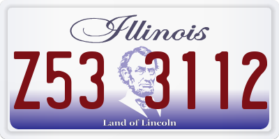 IL license plate Z533112