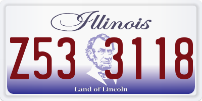 IL license plate Z533118