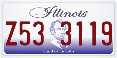 IL license plate Z533119