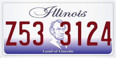 IL license plate Z533124