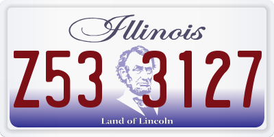 IL license plate Z533127