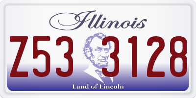 IL license plate Z533128