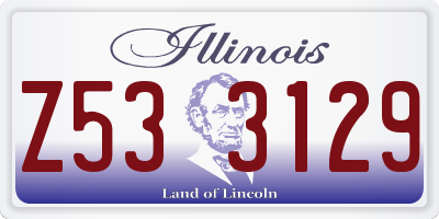 IL license plate Z533129