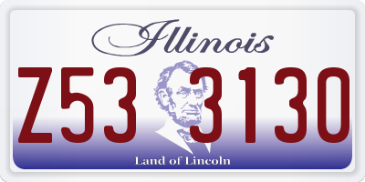 IL license plate Z533130