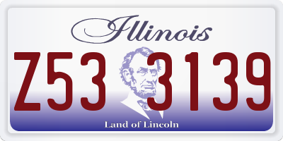 IL license plate Z533139
