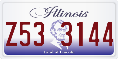 IL license plate Z533144