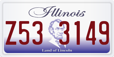 IL license plate Z533149