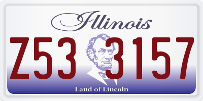 IL license plate Z533157