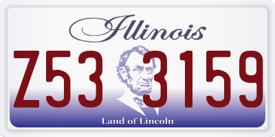 IL license plate Z533159