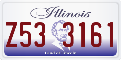 IL license plate Z533161