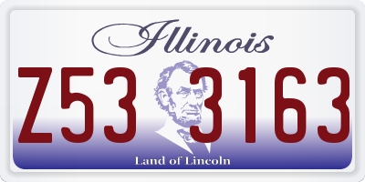 IL license plate Z533163