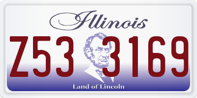 IL license plate Z533169