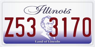 IL license plate Z533170