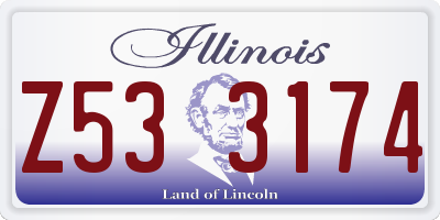 IL license plate Z533174