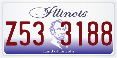 IL license plate Z533188