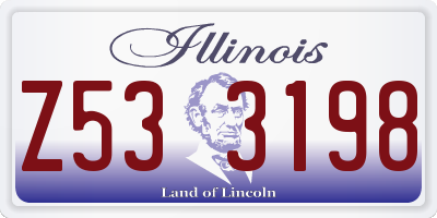 IL license plate Z533198