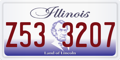 IL license plate Z533207