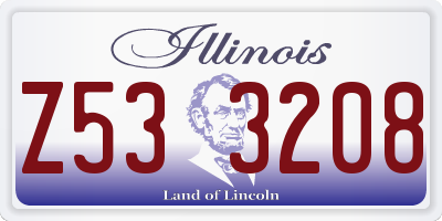 IL license plate Z533208