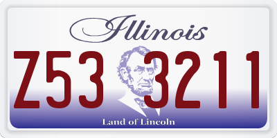 IL license plate Z533211