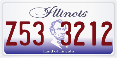 IL license plate Z533212