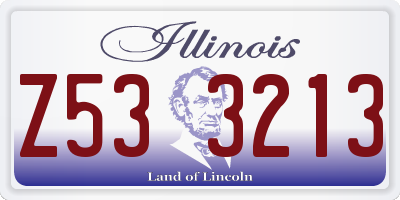 IL license plate Z533213