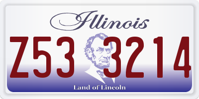 IL license plate Z533214