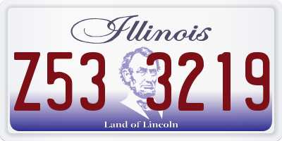 IL license plate Z533219