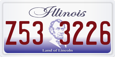 IL license plate Z533226