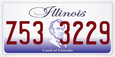 IL license plate Z533229
