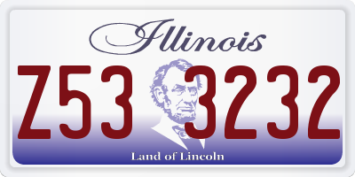 IL license plate Z533232
