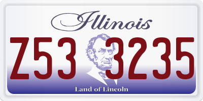 IL license plate Z533235