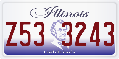 IL license plate Z533243