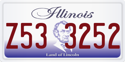 IL license plate Z533252