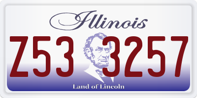 IL license plate Z533257